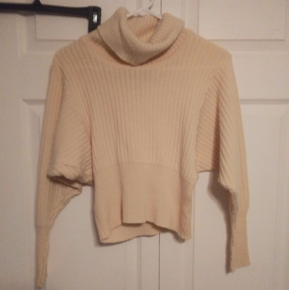 Cream turtle neck sweater